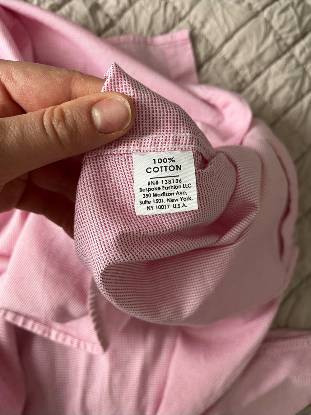 Men’s Pink Savile Row Slim Fit Dress Shirt 100% Cotton Size 16 34/35 - Picture 4 of 4